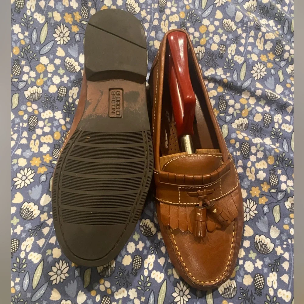 GIORGIO BRUTINI LEATHER DONALD LOAFERS
